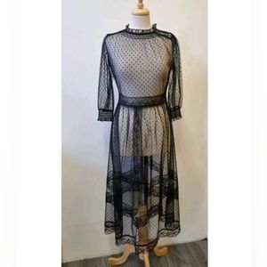 Oasis Sheer Dress NWT